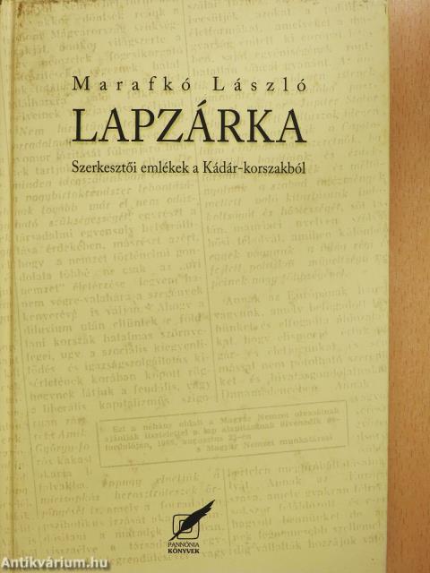 Lapzárka (dedikált példány)