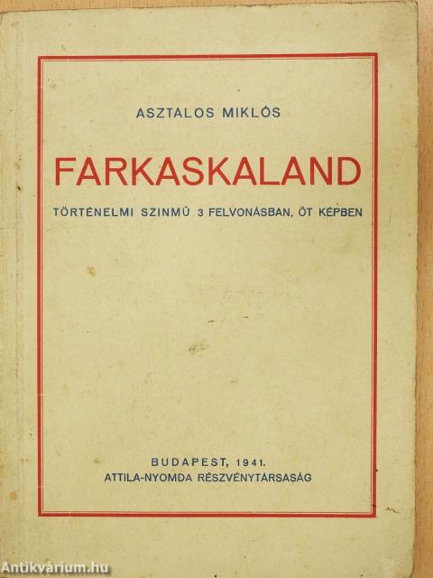 Farkaskaland (dedikált példány)