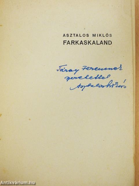 Farkaskaland (dedikált példány)