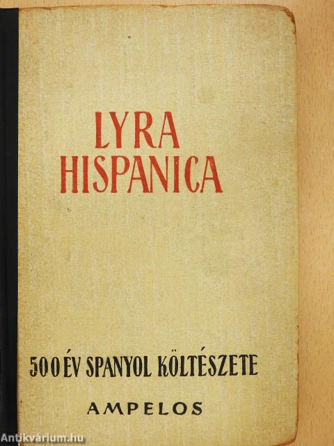 Lyra hispanica (dedikált példány)