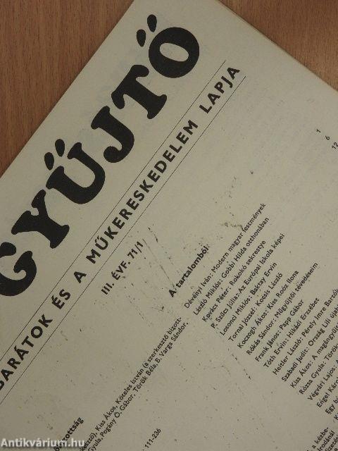 Műgyűjtő 1971/1.