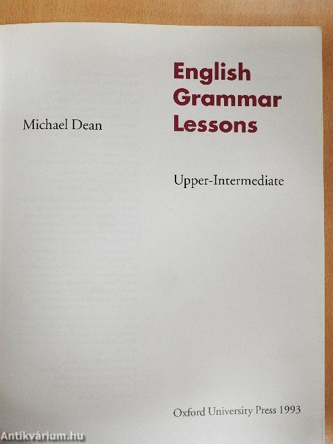 English Grammar Lessons - Upper-Intermediate