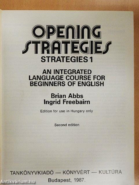 Opening Strategies - Students' Book