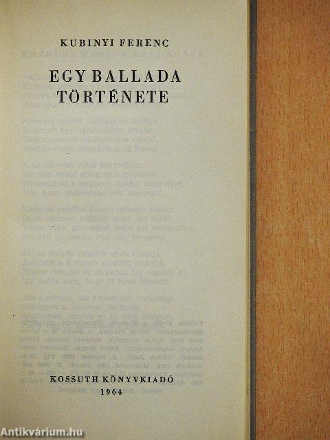 Egy ballada története