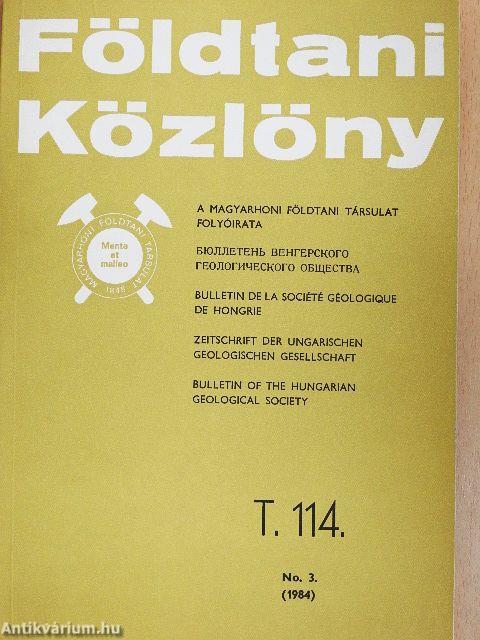 Földtani Közlöny 1984/3.