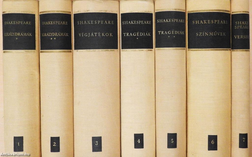 Shakespeare összes művei 1-7.