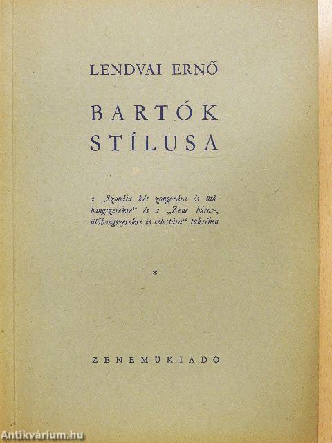 Bartók stílusa