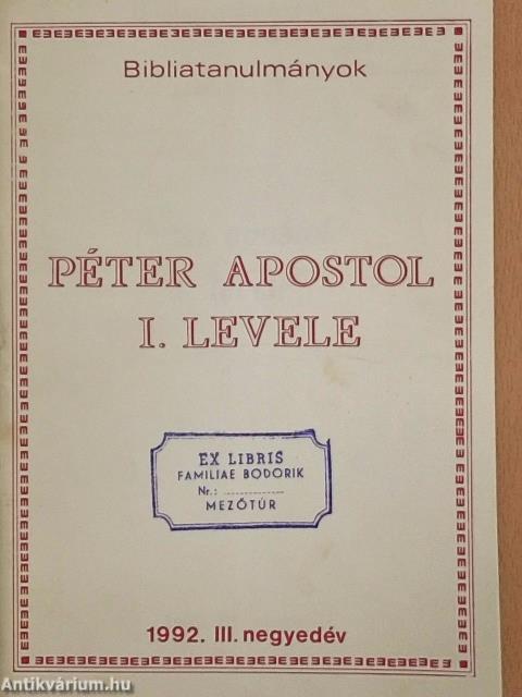 Péter Apostol I. levele
