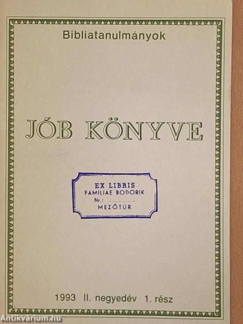 Jób Könyve 1-2.
