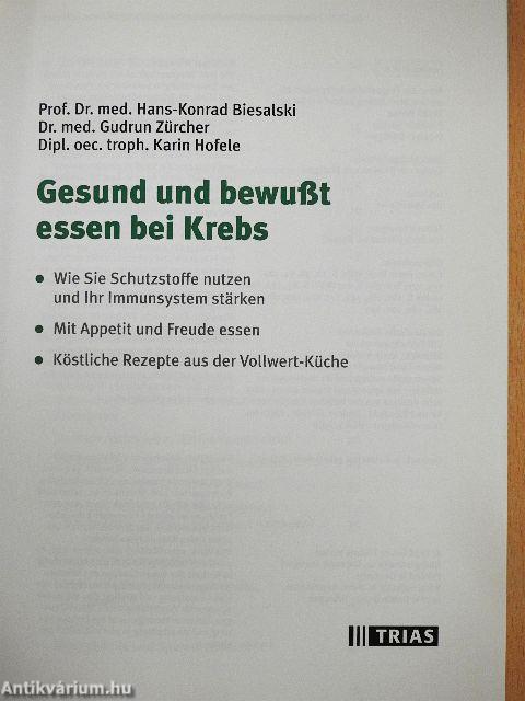 Gesund und bewußt essen bei Krebs