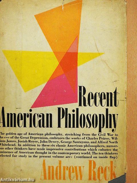 Recent American Philosophy