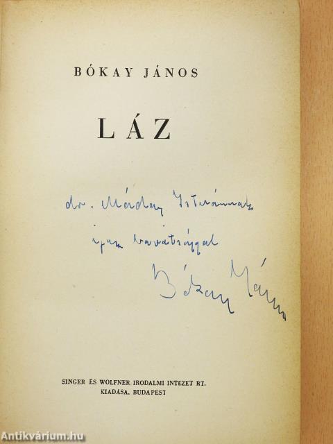 Láz (dedikált példány)