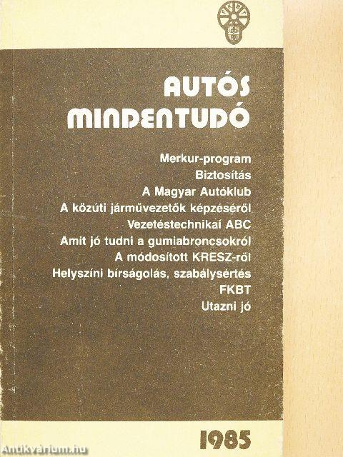 Autós mindentudó 1985