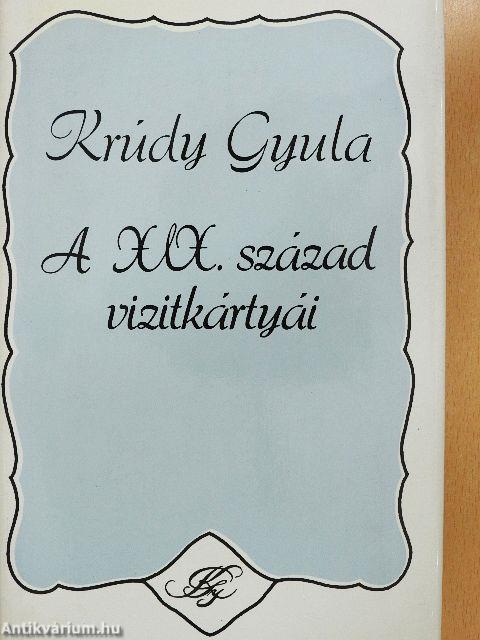 A XIX. század vizitkártyái