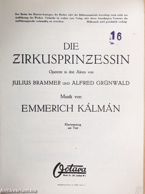 Die Zirkusprinzessin