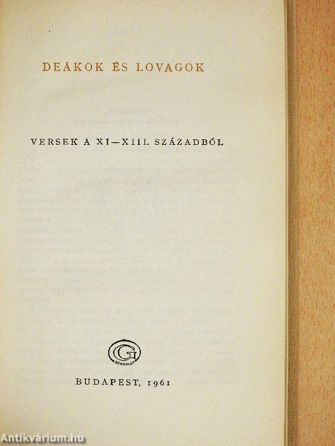 Deákok és lovagok