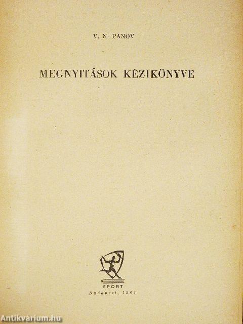 Megnyitások kézikönyve