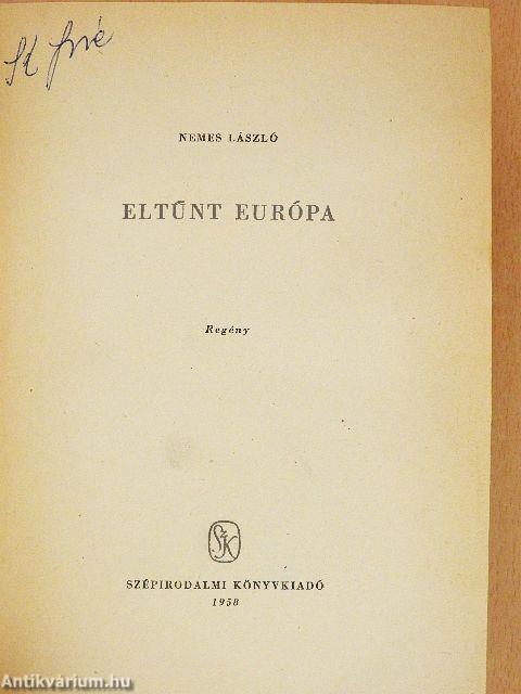 Eltűnt Európa