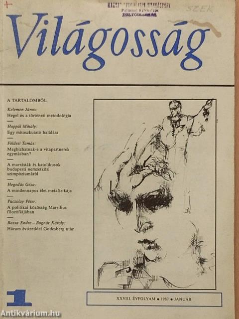 Világosság 1987. (nem teljes évfolyam)