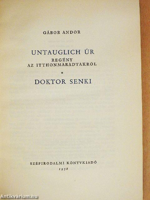 Untauglich úr/Doktor senki