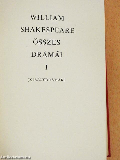 William Shakespeare összes drámái I-IV.