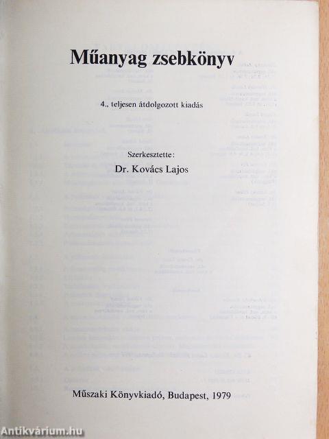 Műanyag zsebkönyv