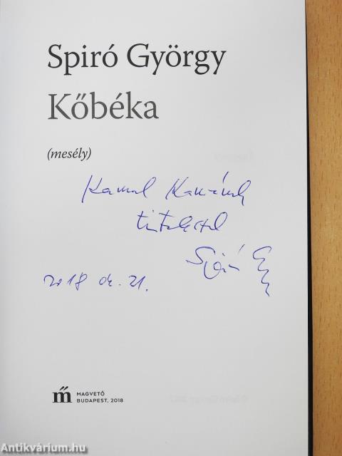 Kőbéka (dedikált példány)