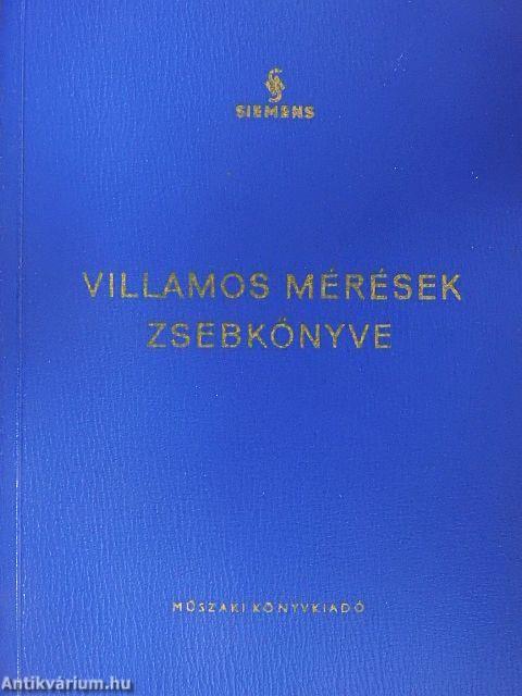 Villamos mérések zsebkönyve