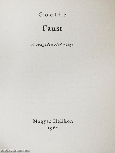 Faust I-II.