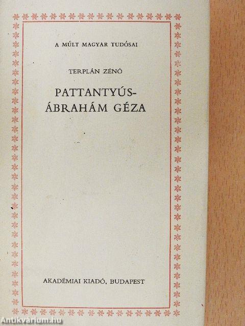 Pattantyús-Ábrahám Géza