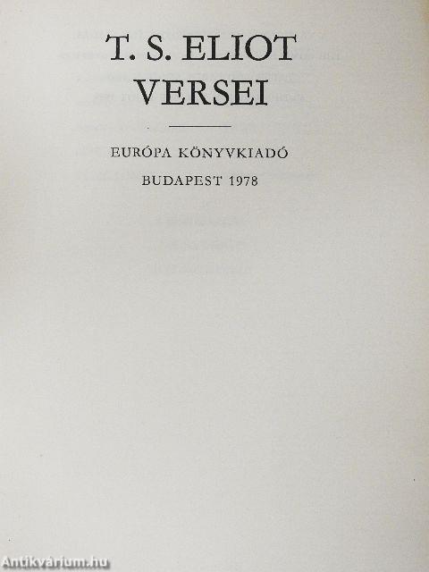 T. S. Eliot versei