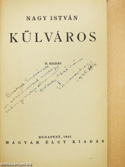Külváros (dedikált példány)