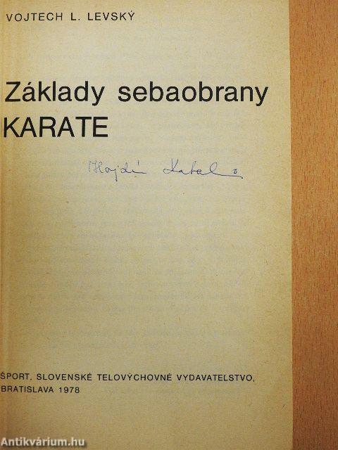 Základy sebaobrany karate