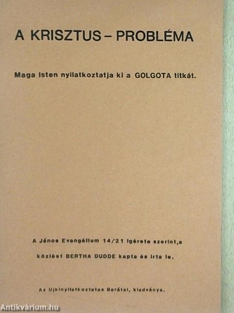 A Krisztus - probléma
