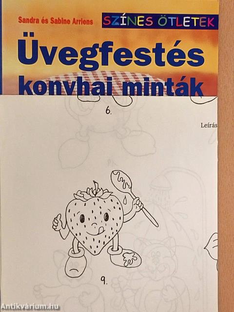 Üvegfestés - Konyhai minták