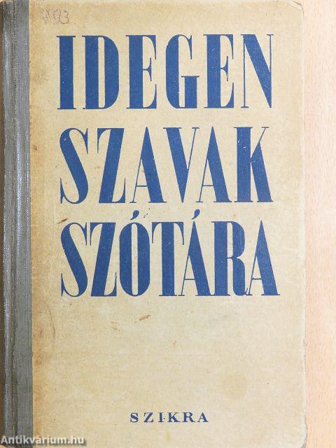 Idegen szavak szótára
