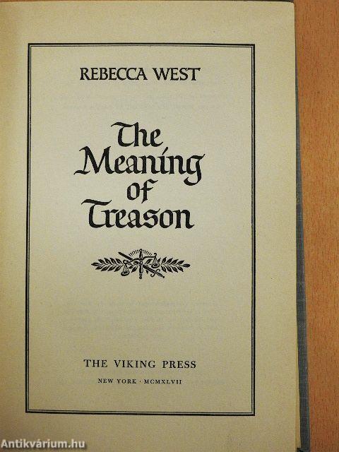 The Meaning of Treason