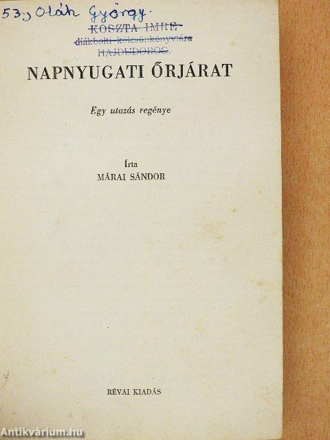 Napnyugati őrjárat