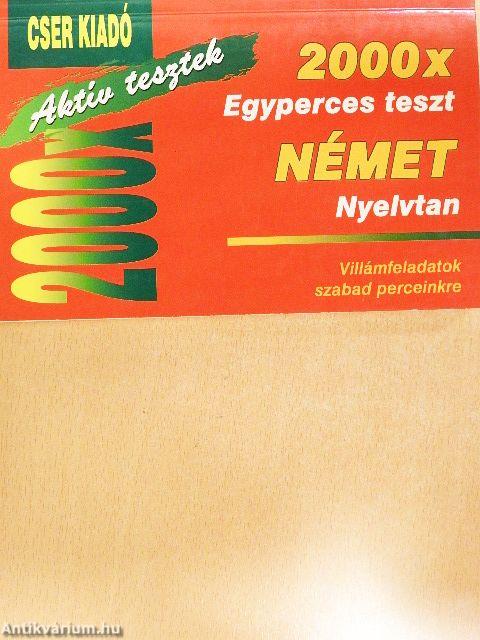 2000 x Egyperces teszt - Német nyelvtan