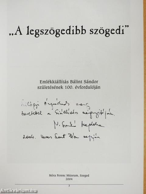 "A legszögedibb Szögedi" (dedikált példány)