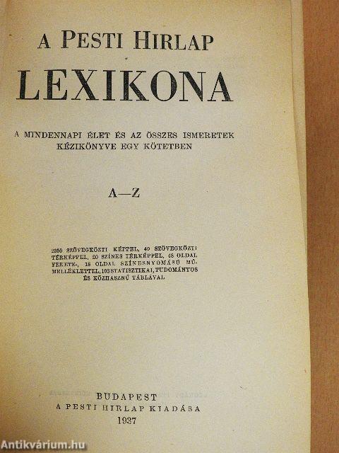 A Pesti Hirlap lexikona