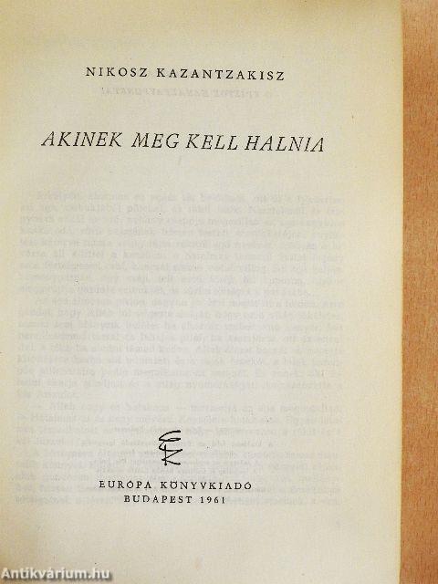 Akinek meg kell halnia