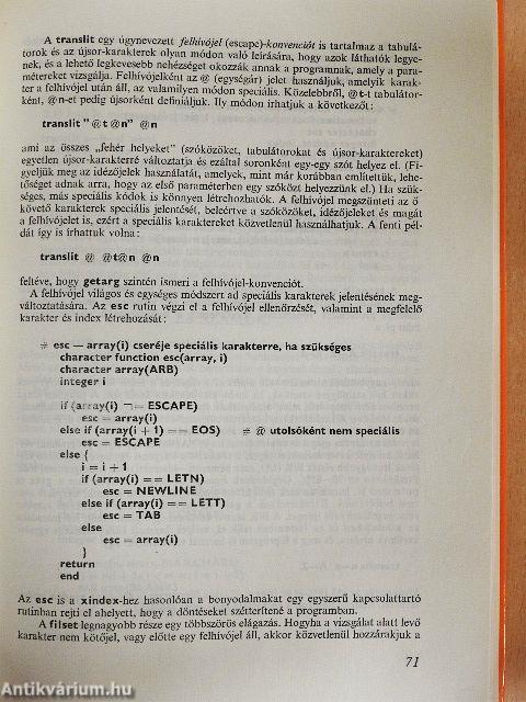 A programozás magasiskolája