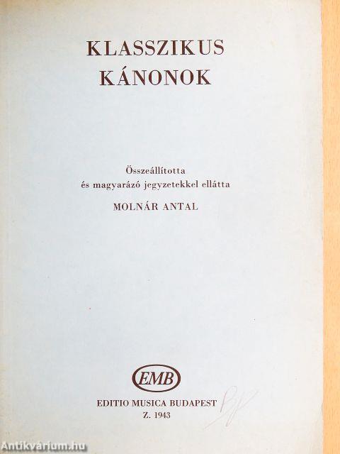 Klasszikus kánonok