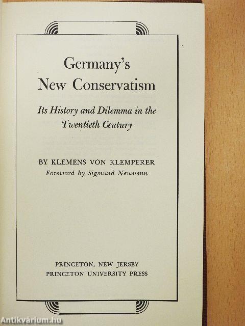 Germany's New Conservatism