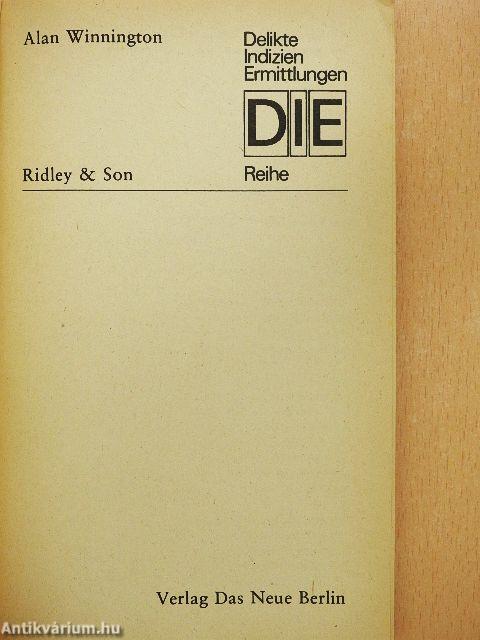 Ridley & Son