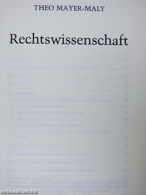 Rechtswissenschaft