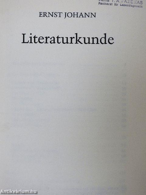Literaturkunde