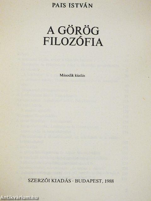 A görög filozófia