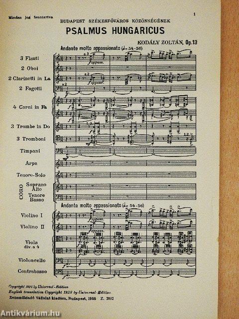 Psalmus Hungaricus op. 13